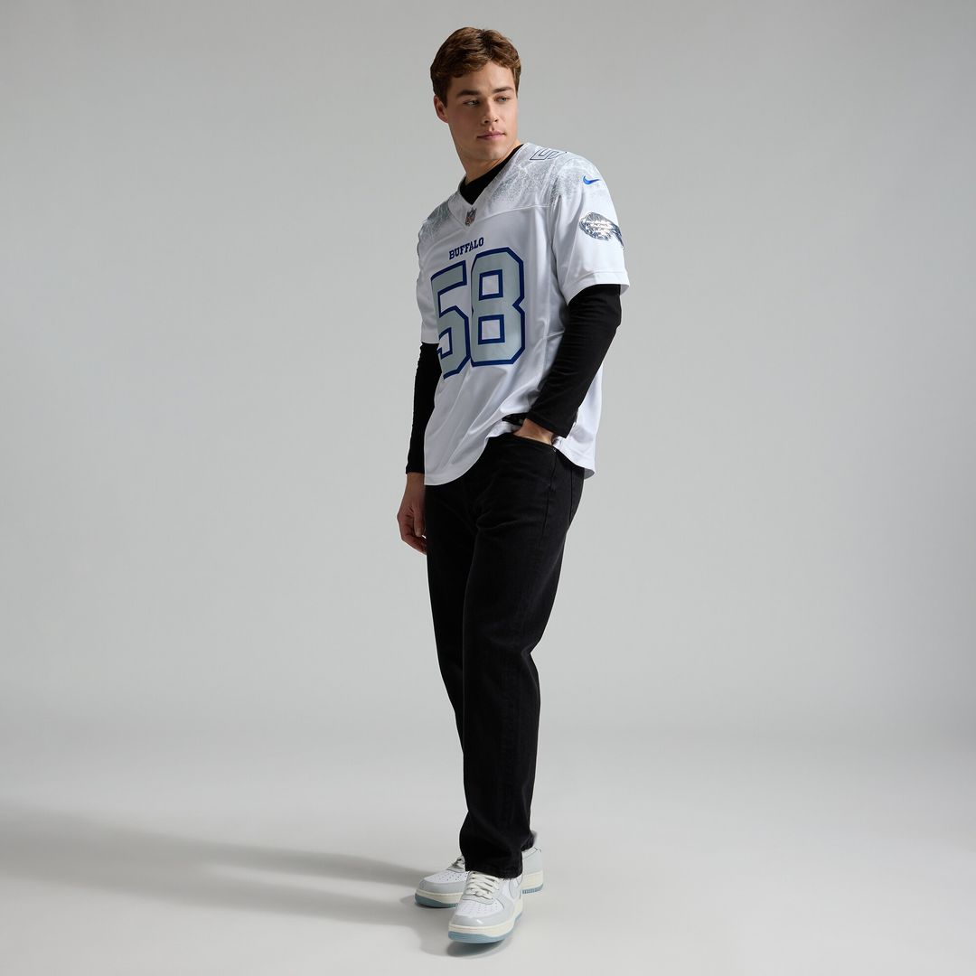 Matt Milano Buffalo Bills Nike 2025 Rivalries Collection Stitched Limited Official Jersey - White
