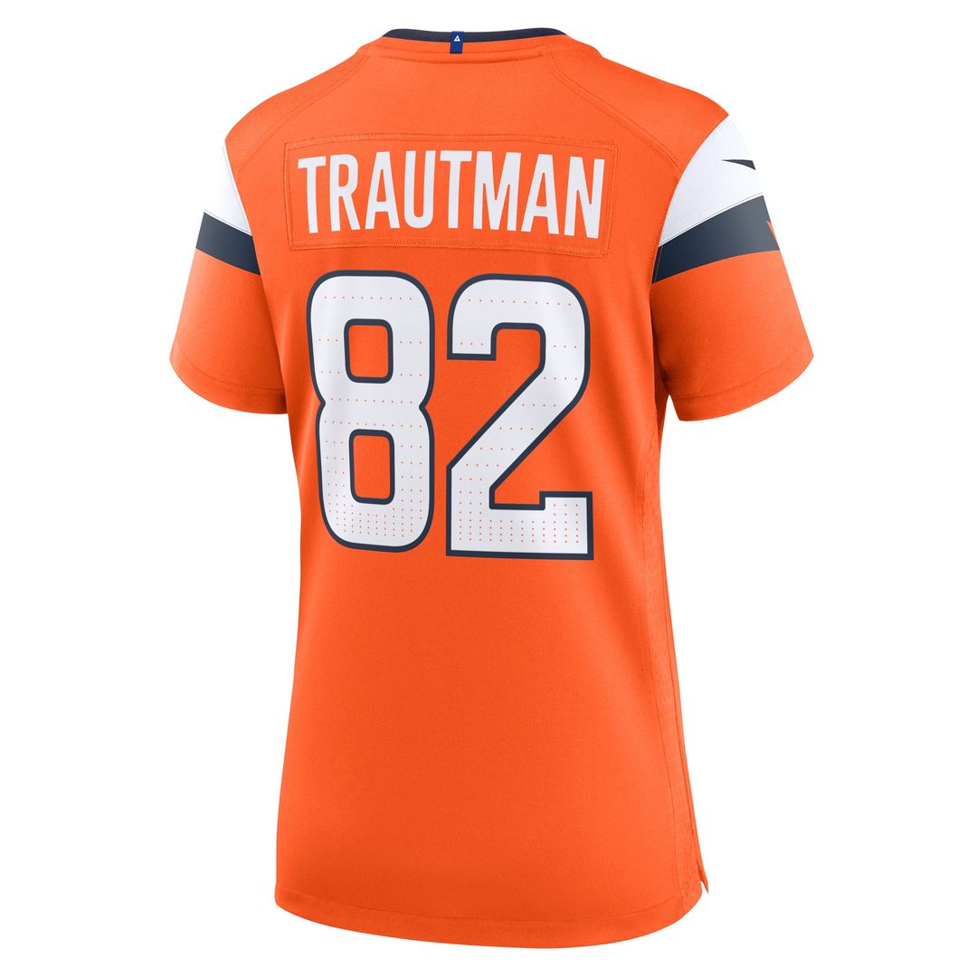Adam Trautman Denver Broncos Nike Women's Team Game Jersey - Orange