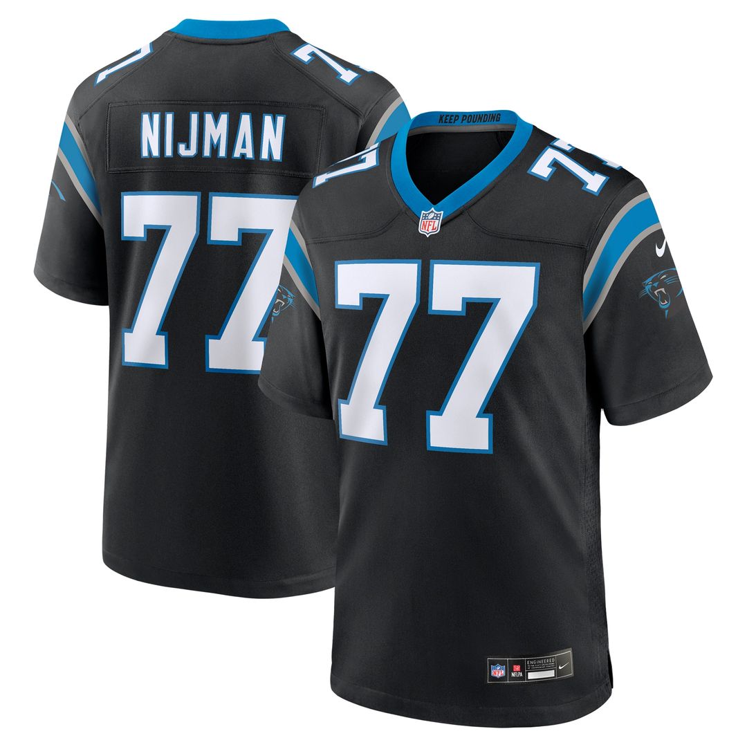 Yosh Nijman Carolina Panthers Nike  Game Official Jersey -  Black