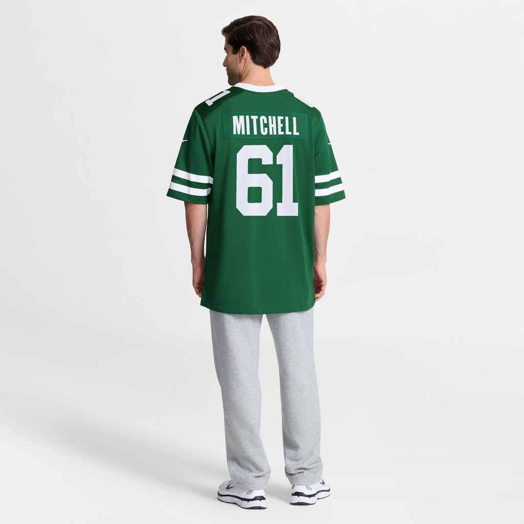 Max Mitchell New York Jets Nike Team Game Official Jersey - Legacy Green