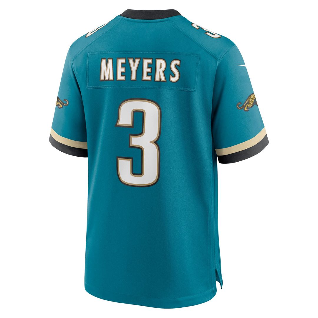 Jakobi Meyers Jacksonville Jaguars Nike Alternate 2 Prowler Throwback Game Jersey - Teal