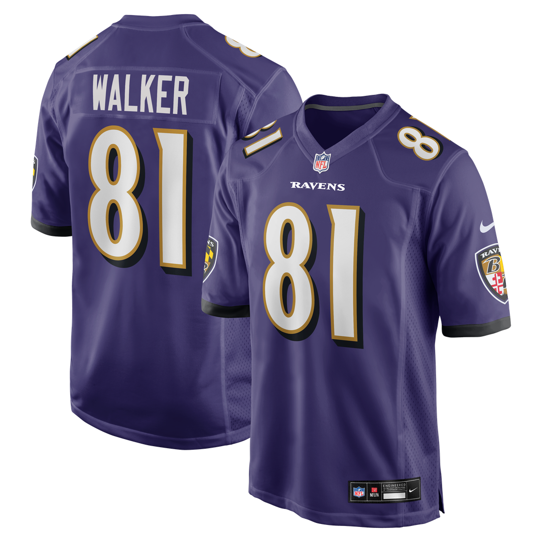 Devontez Walker Baltimore Ravens Nike Team Game Jersey - Purple