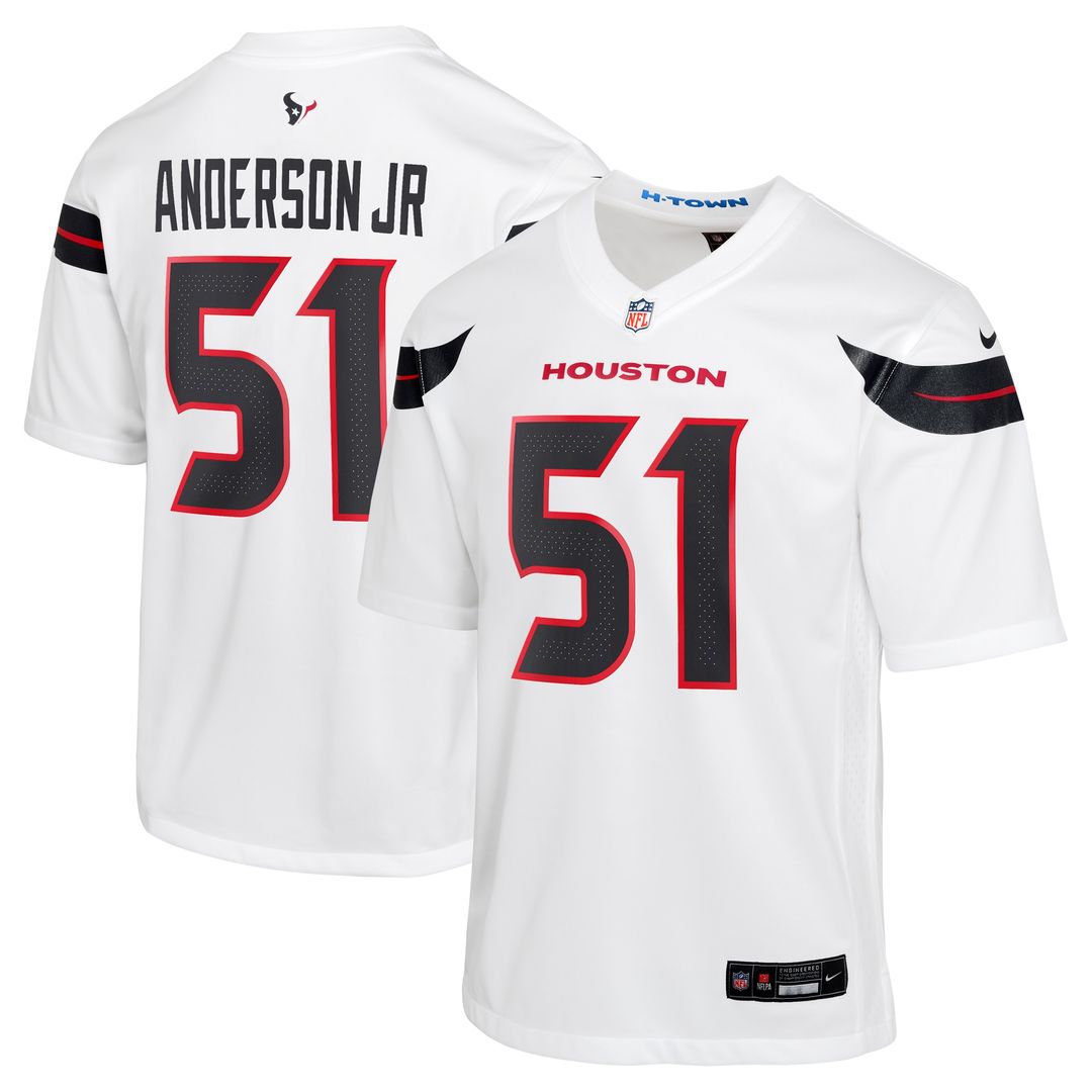 Will Anderson Jr. Houston Texans Nike Youth Game Official Jersey - White