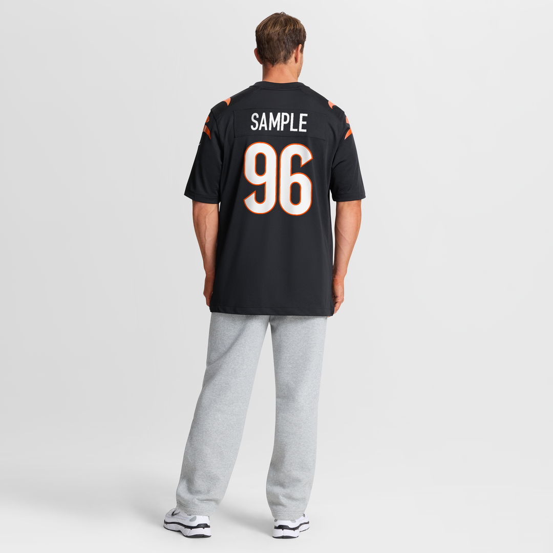 Cam Sample Cincinnati Bengals Nike Game Official Jersey - Black
