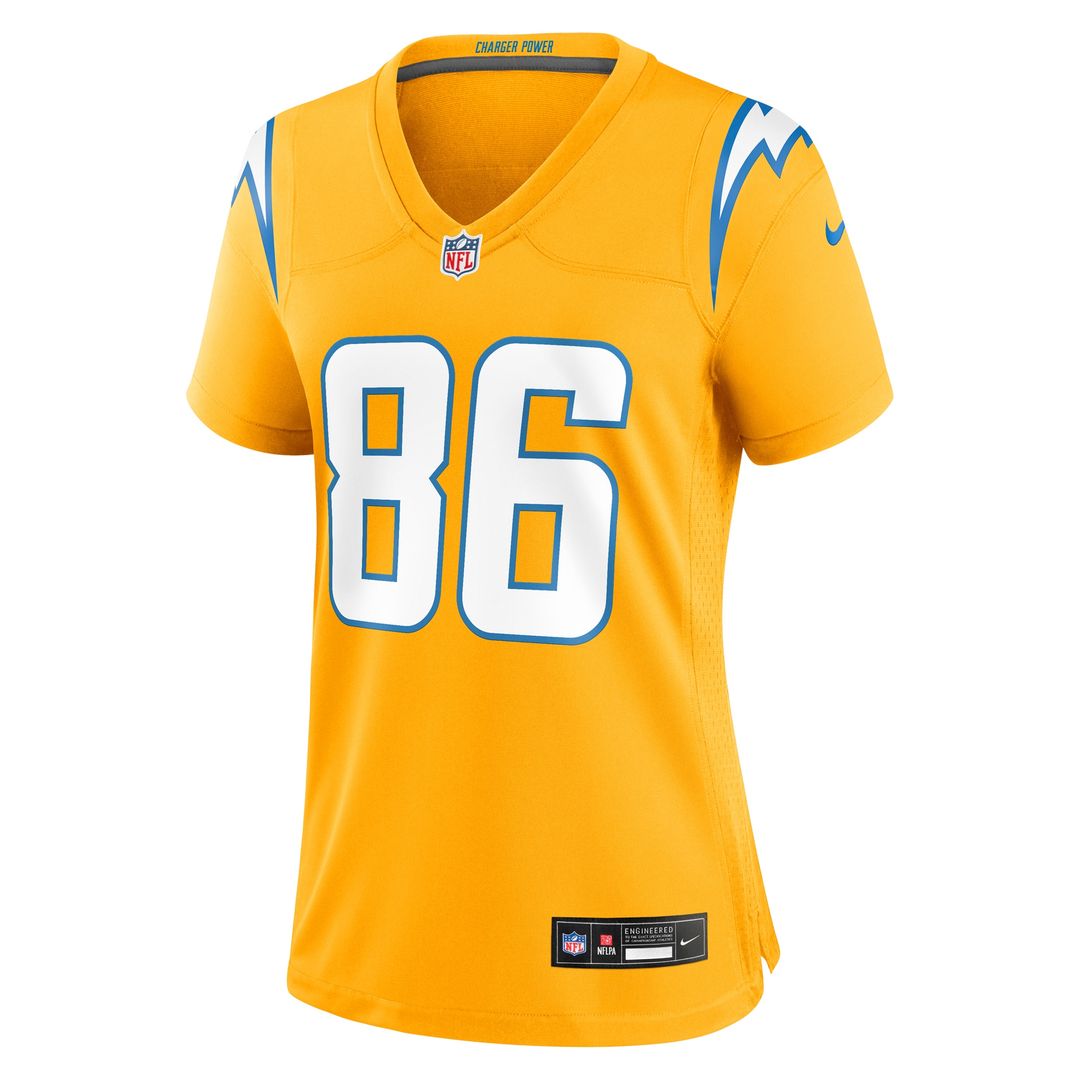 Oronde Gadsden Los Angeles Chargers Nike Women's Alternate Charger Power Game Official Jersey -  Gold