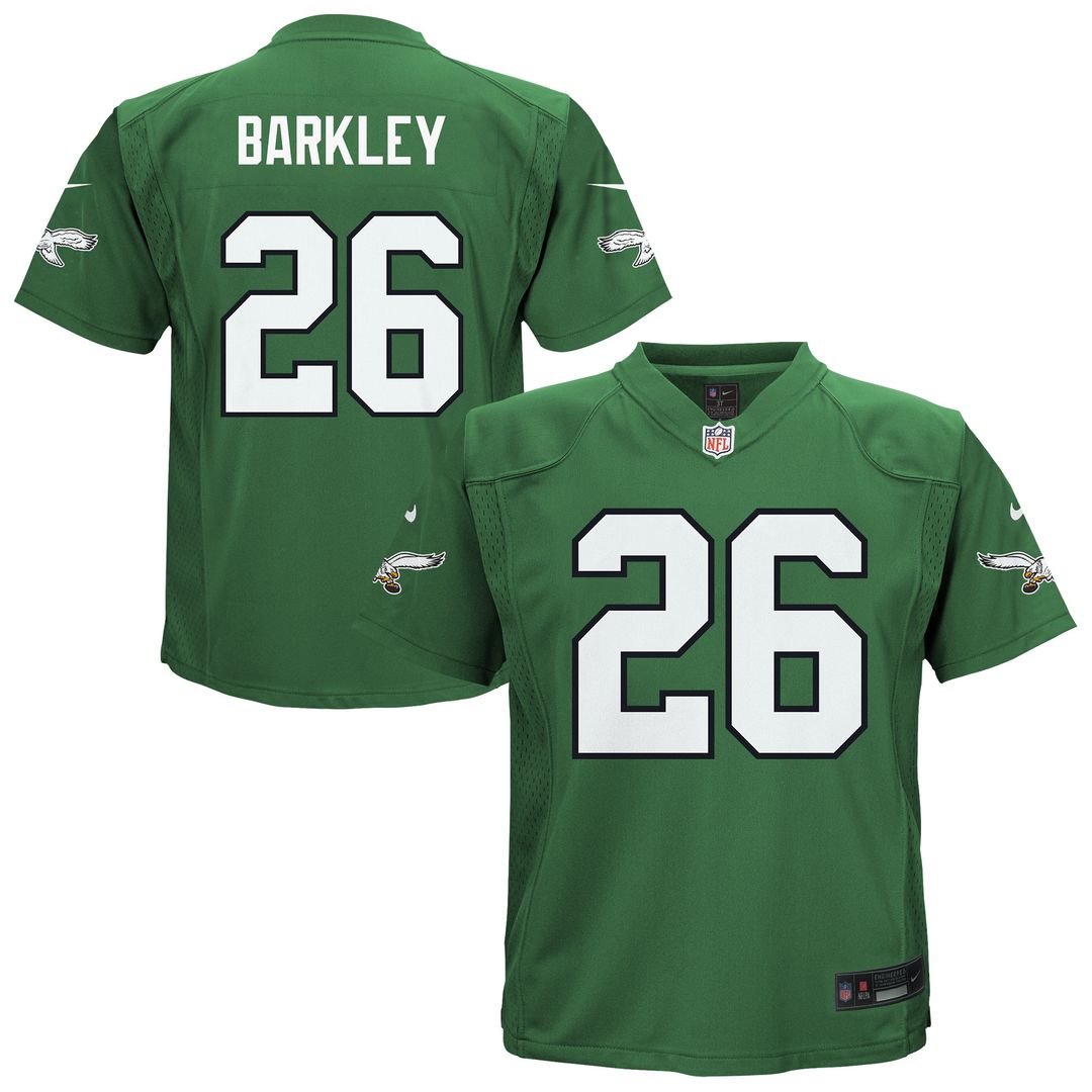 Saquon Barkley Philadelphia Eagles Nike Toddler Game Official Jersey - Midnight Green