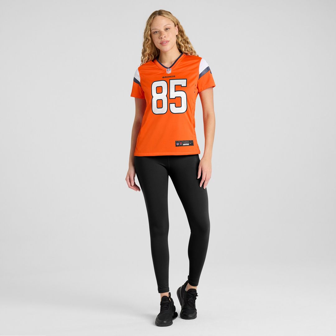 Lucas Krull Denver Broncos Nike Women's Team Game Jersey - Orange