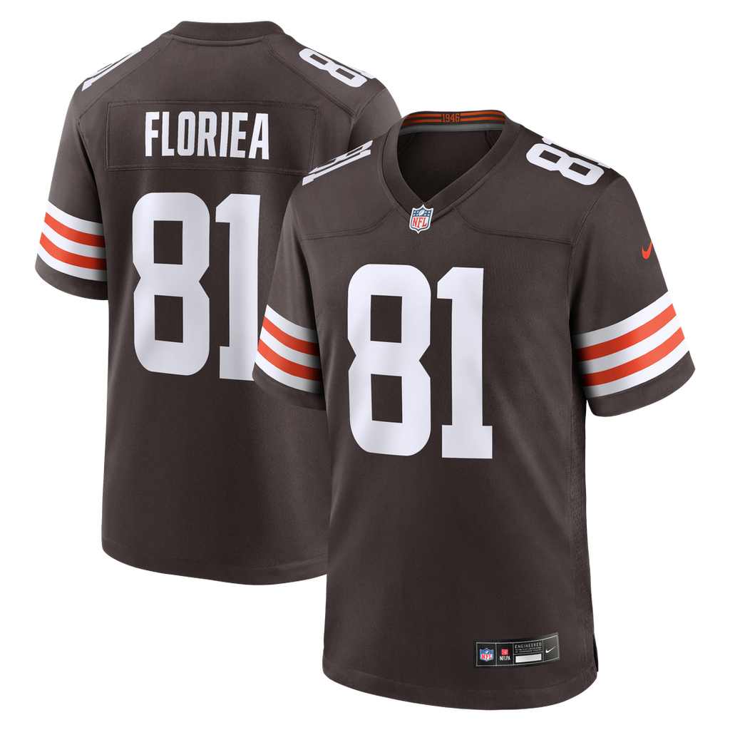 Luke Floriea Cleveland Browns Nike Team Game Jersey - Brown