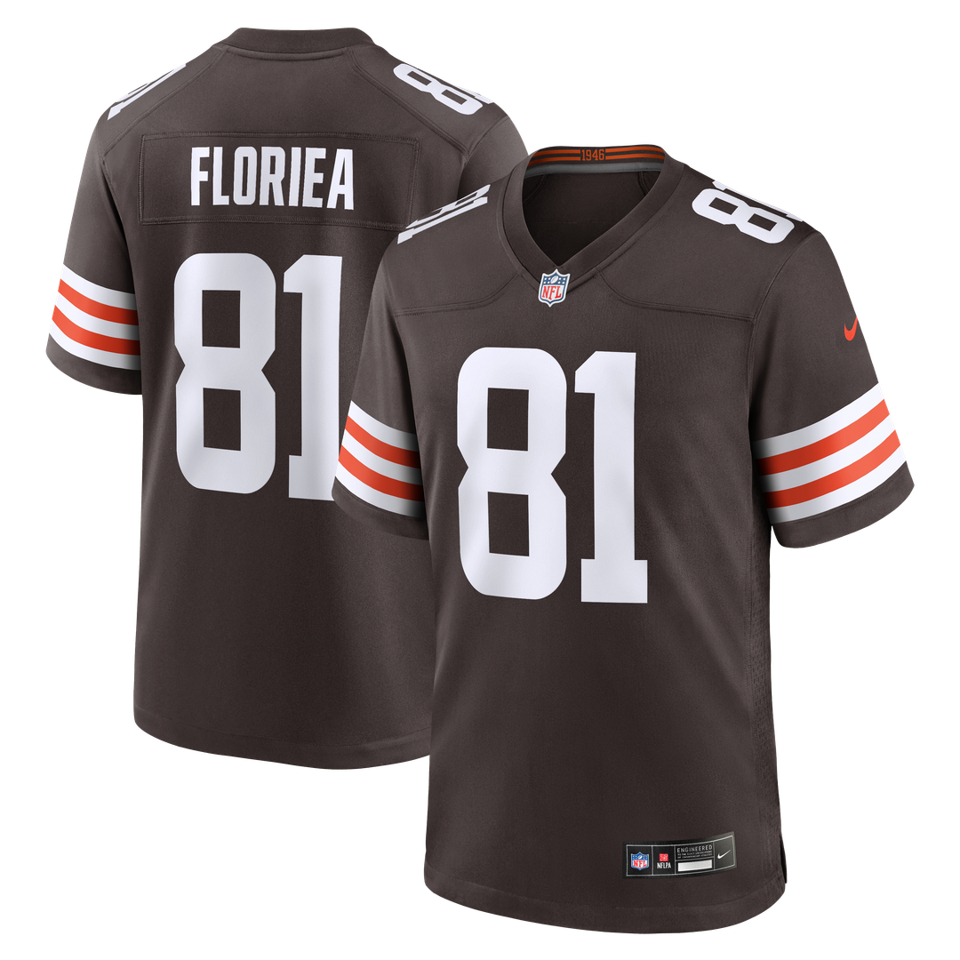 Luke Floriea Cleveland Browns Nike Team Game Jersey - Brown