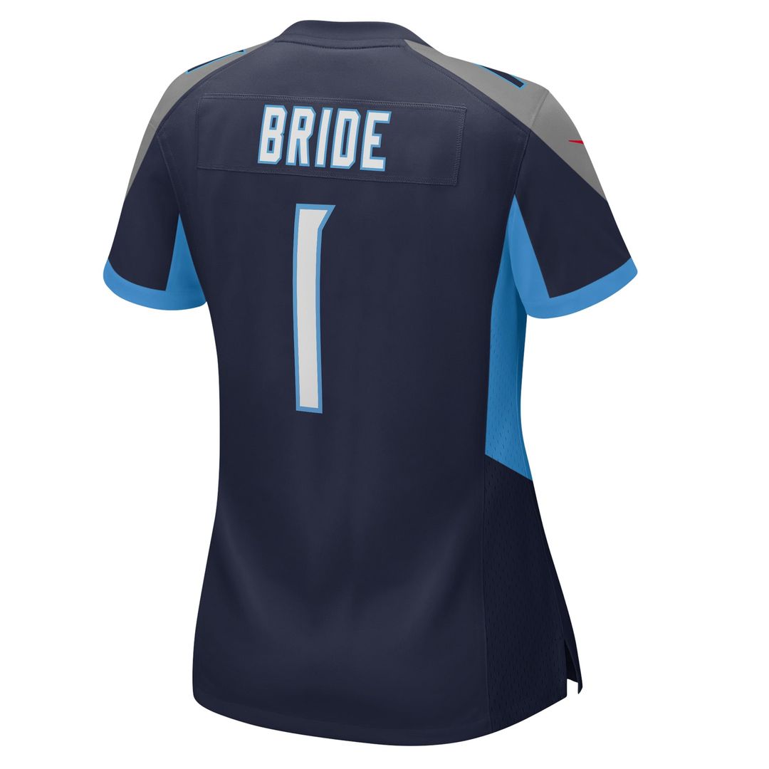 Number 1 Bride Tennessee Titans Nike Women's Game Official Jersey - Navy