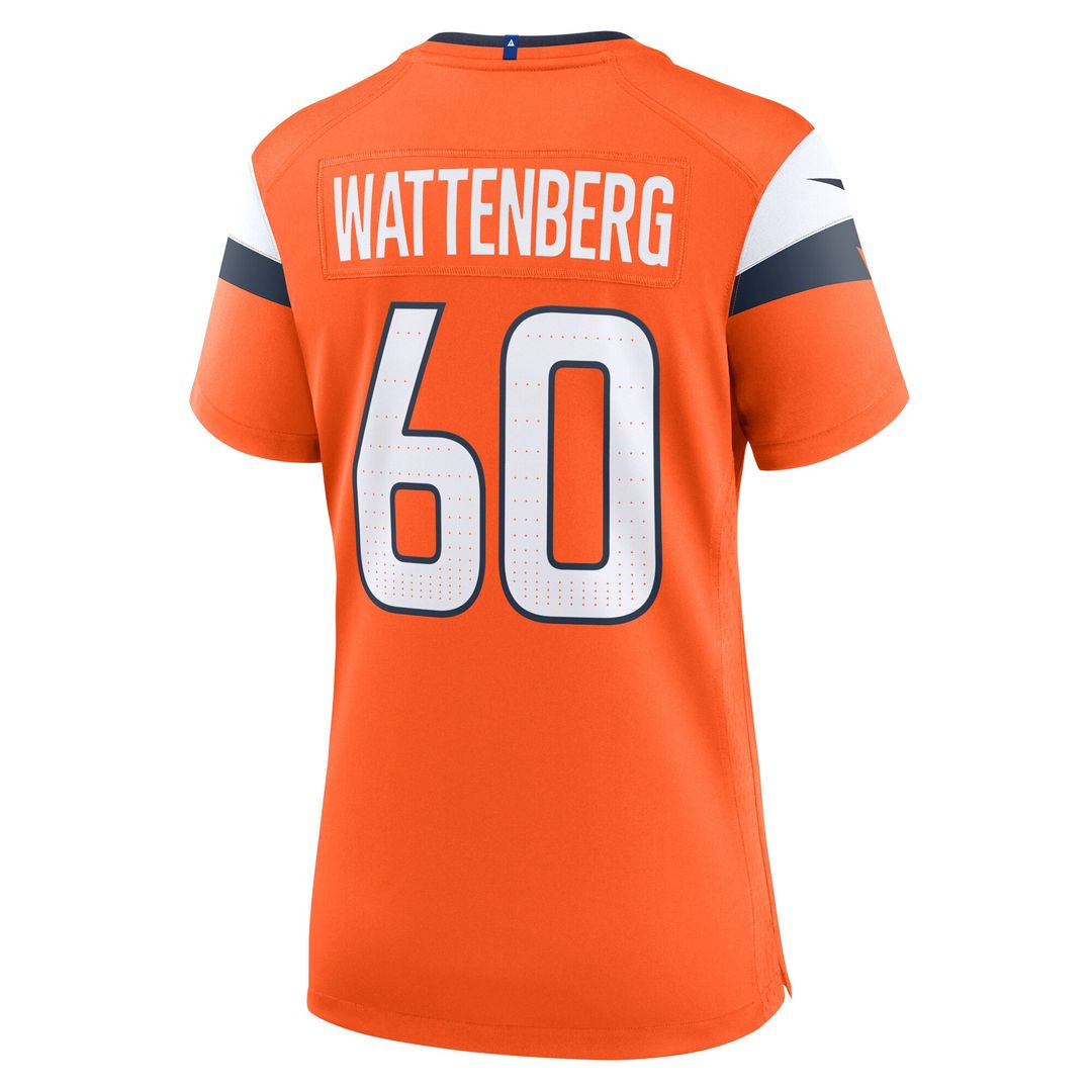 Luke Wattenberg Denver Broncos Nike Women's Team Game Official Jersey -  Orange
