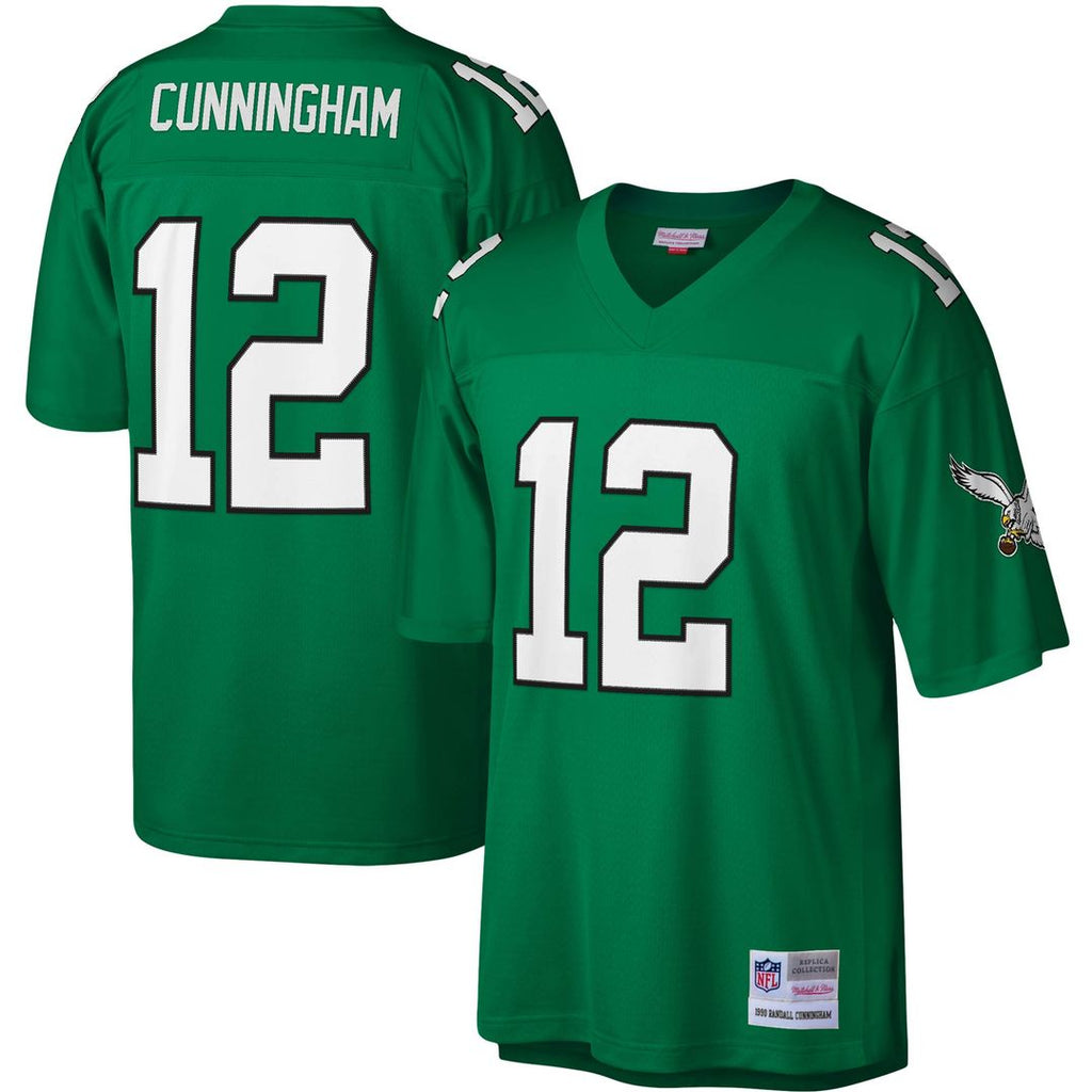 Randall Cunningham Philadelphia Eagles Mitchell & Ness Legacy Replica Official Jersey - Kelly Green