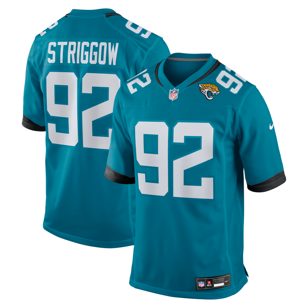 Danny Striggow Jacksonville Jaguars Nike Team Game Jersey - Teal