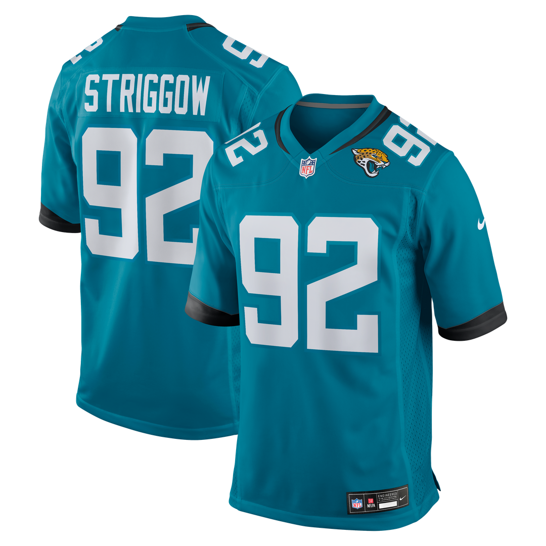Danny Striggow Jacksonville Jaguars Nike Team Game Jersey - Teal