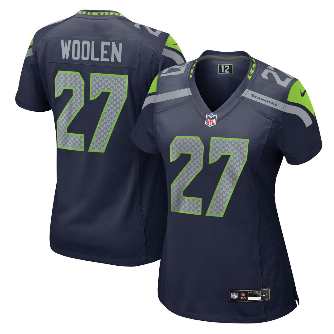Riq Woolen Seattle Seahawks Nike Women's Team Game Official Jersey -  College Navy