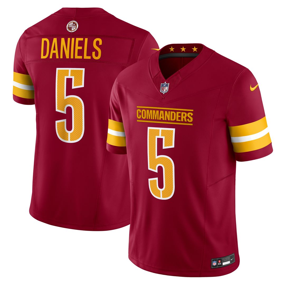 Jayden Daniels Washington Commanders Nike Vapor F.U.S.E. Limited Super Bowl Era Jersey - White