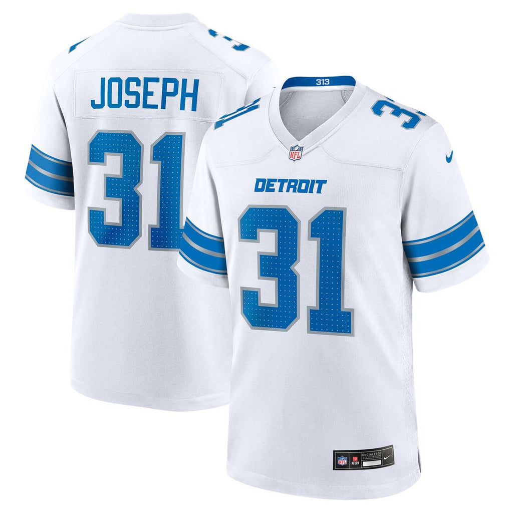 Kerby Joseph Detroit Lions Nike Game Official Jersey -  White