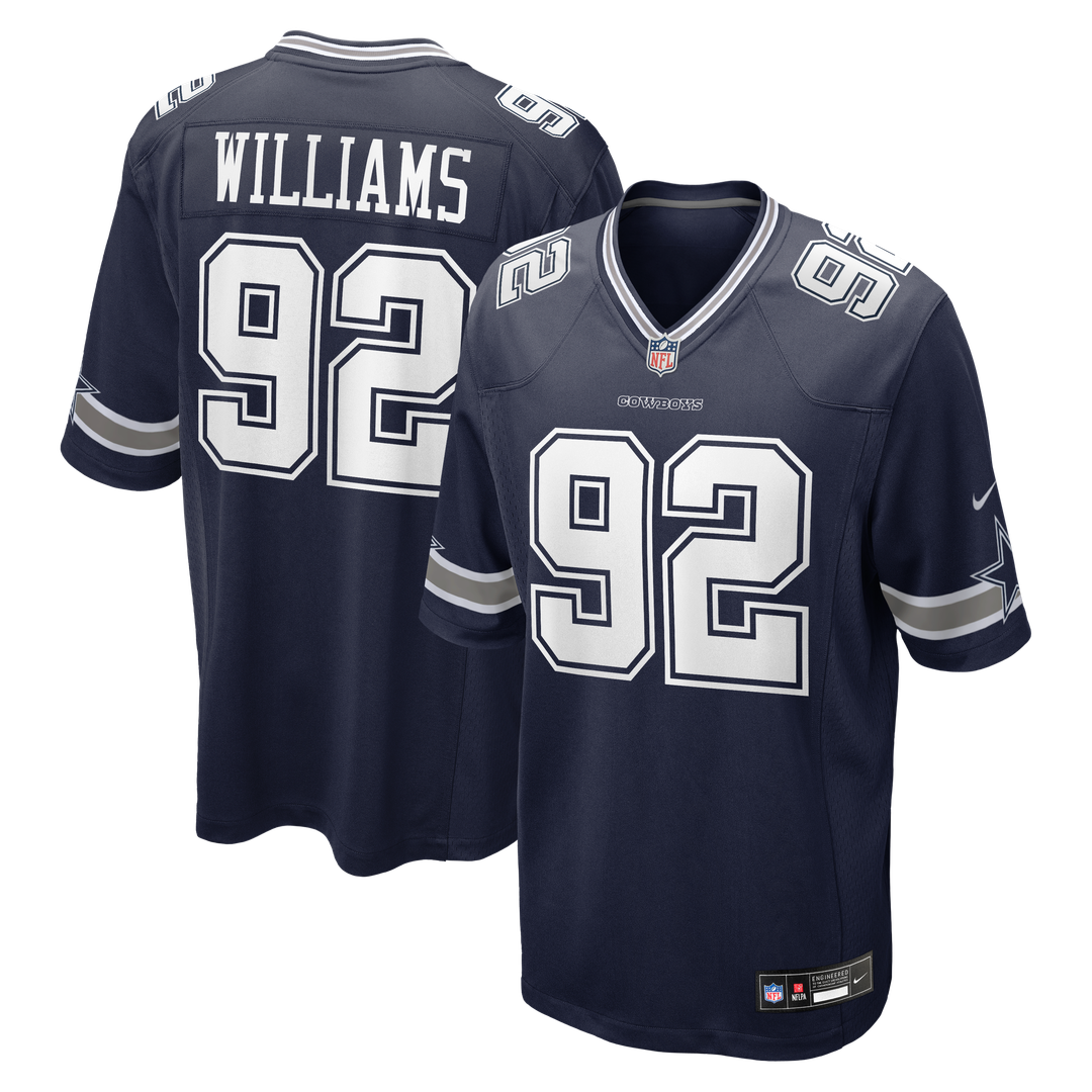 Quinnen Williams Dallas Cowboys Nike Team Game Official Jersey - Navy