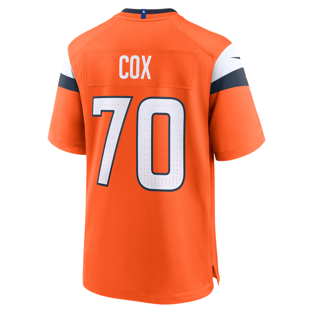 Marques Cox Denver Broncos Nike Team Game Official Jersey -  Orange