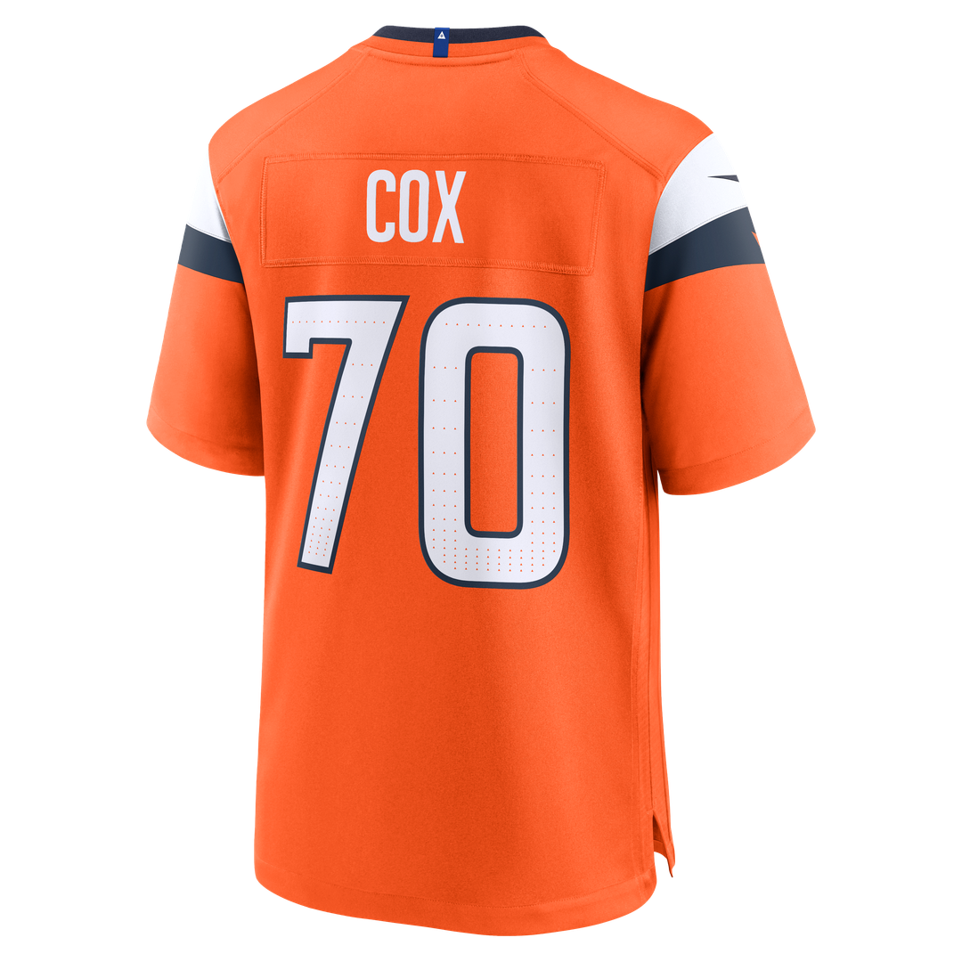 Marques Cox Denver Broncos Nike Team Game Official Jersey -  Orange