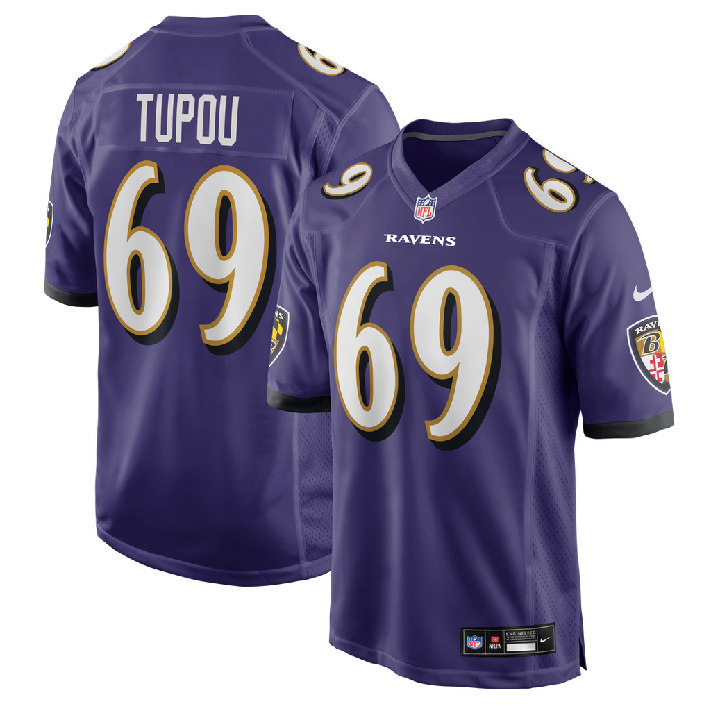 Josh Tupou Baltimore Ravens Nike Team Game Jersey - Purple