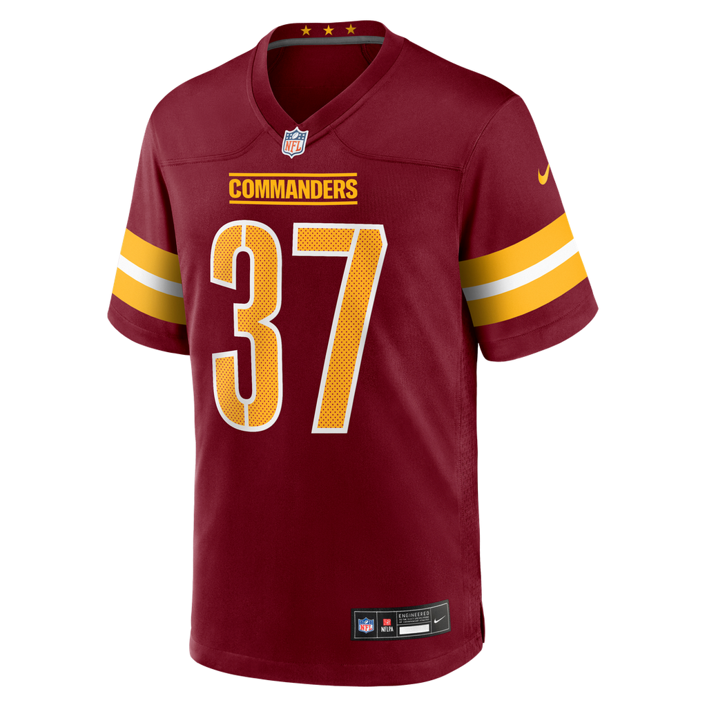 Car'lin Vigers Washington Commanders Nike Team Game Official Jersey -  Burgundy