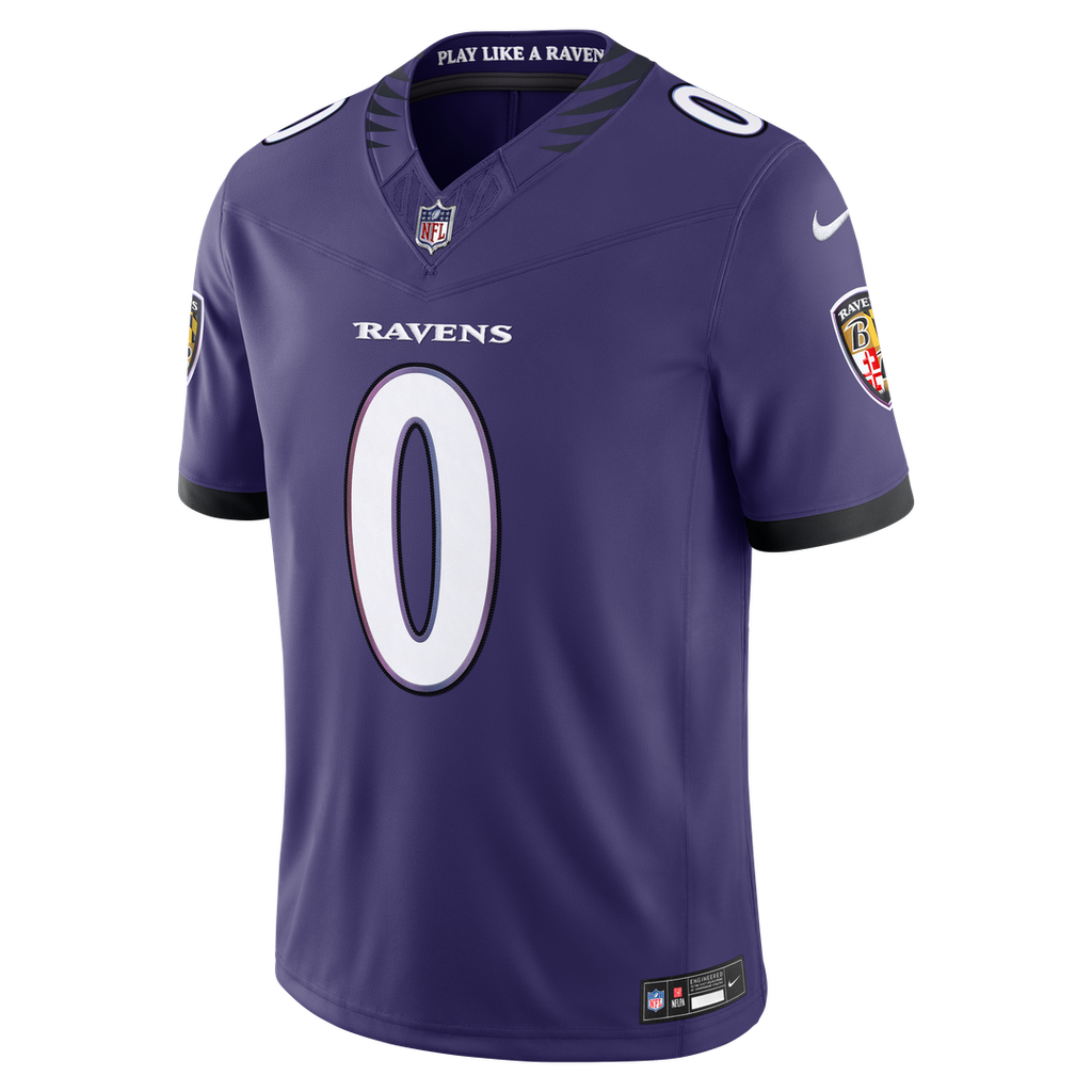 Roquan Smith Baltimore Ravens Nike Vapor F.U.S.E. Stitched Limited Official Jersey - Purple