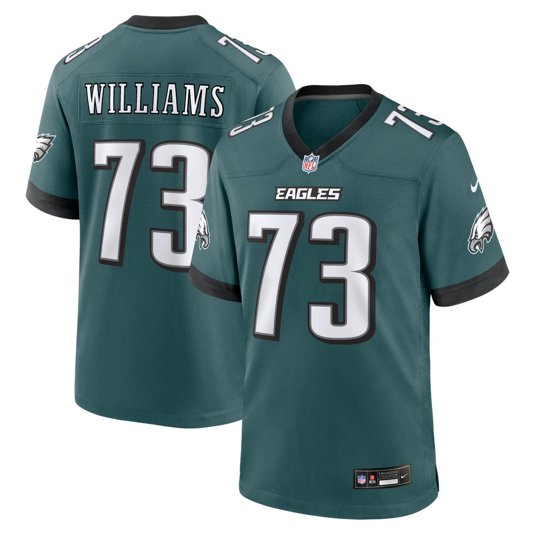 Cameron Williams Philadelphia Eagles Nike Team Game Jersey - Midnight Green