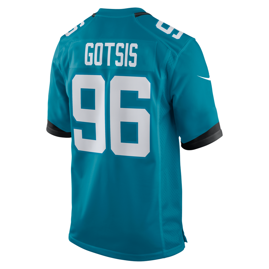 Adam Gotsis Jacksonville Jaguars Nike Game Official Jersey - Teal