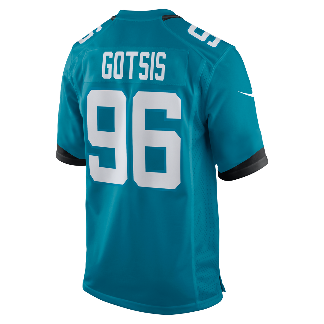 Adam Gotsis Jacksonville Jaguars Nike Game Official Jersey - Teal