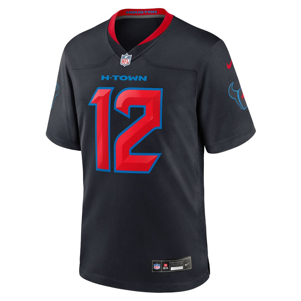Nico Collins Houston Texans Nike 2nd Alternate Game Jersey - Navy