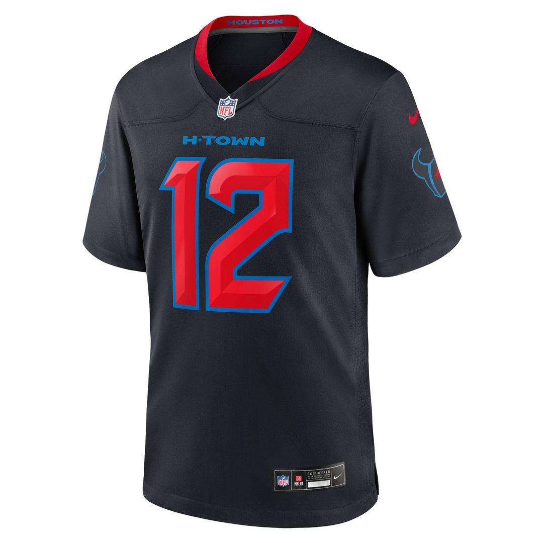 Nico Collins Houston Texans Nike 2nd Alternate Game Jersey - Navy