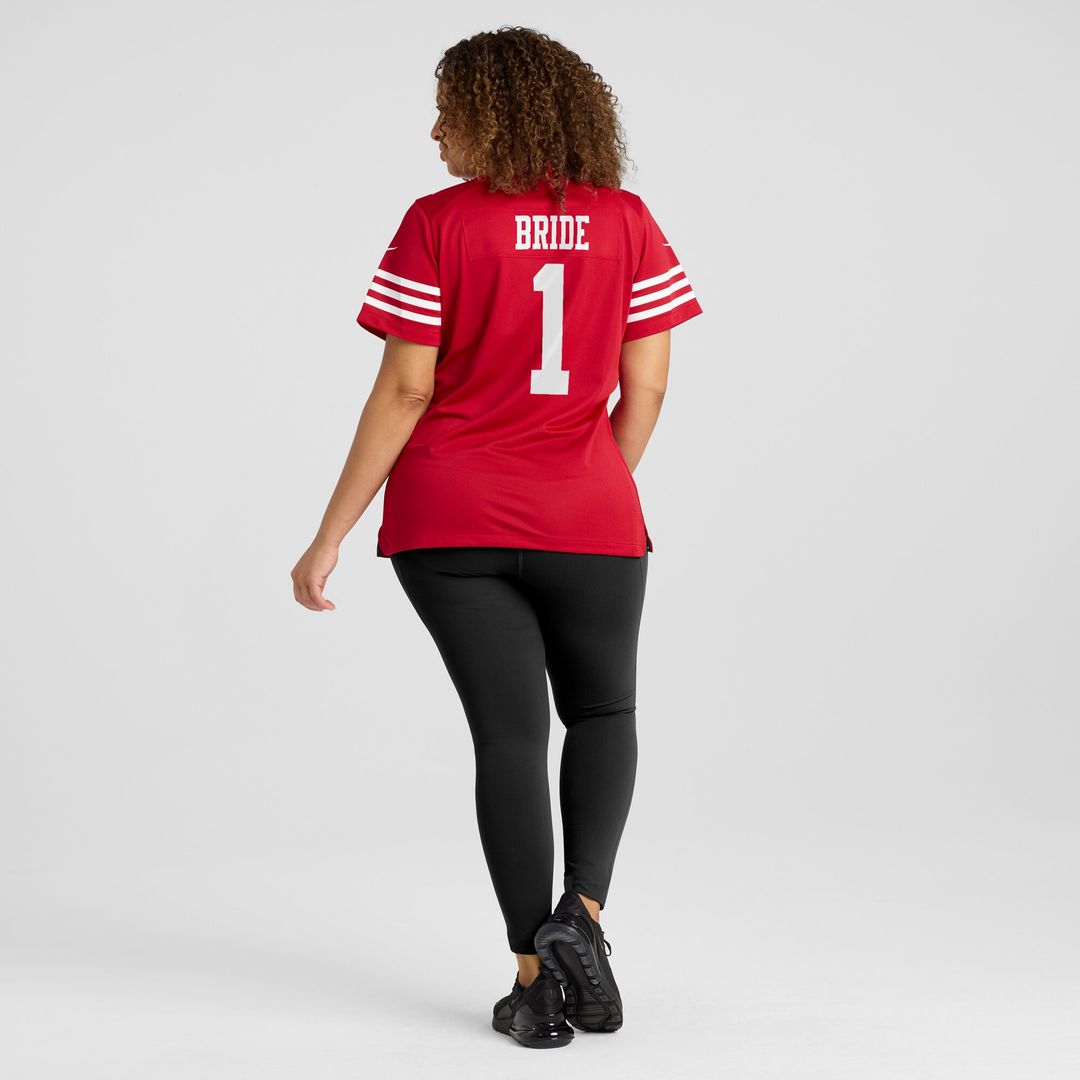 Number 1 Bride San Francisco 49ers Nike Women's Game Jersey - Scarlet