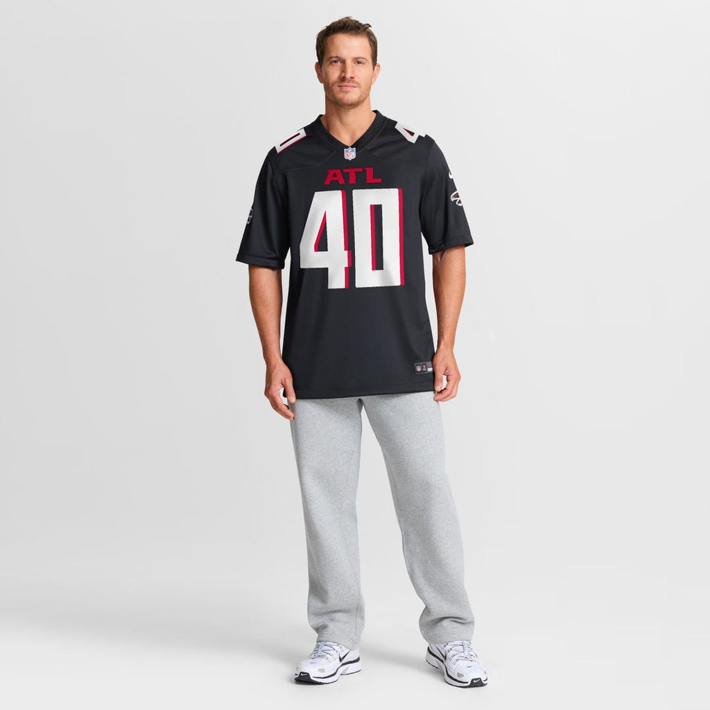 JD Bertrand Atlanta Falcons Nike Team Game Jersey - Black