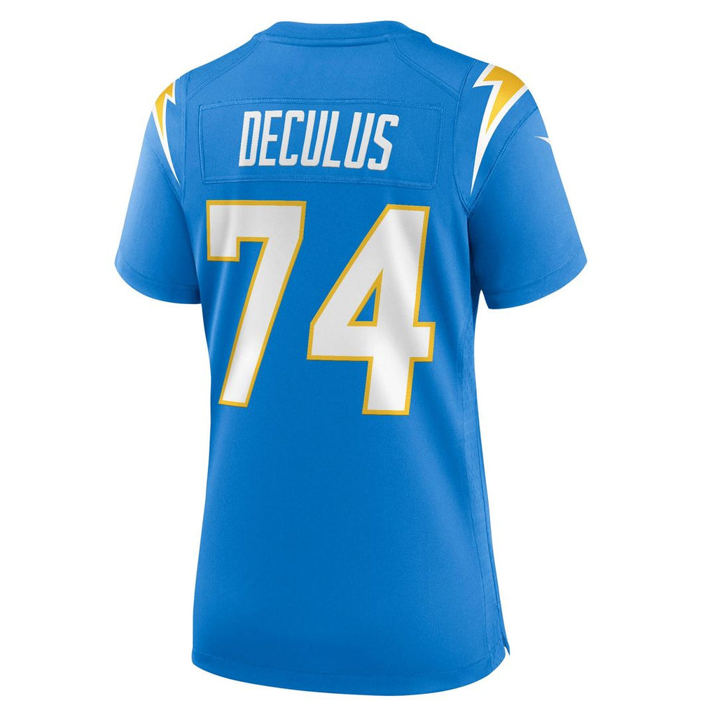 Austin Deculus Los Angeles Chargers Nike Women's Team Game Official Jersey -  Powder Blue