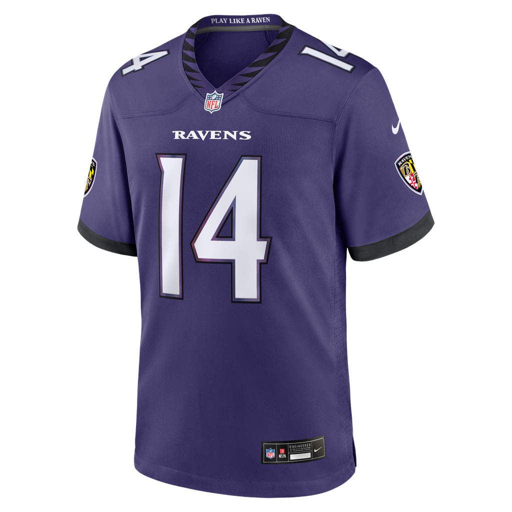 Kyle Hamilton Baltimore Ravens Nike Team Game Official Jersey - Purple