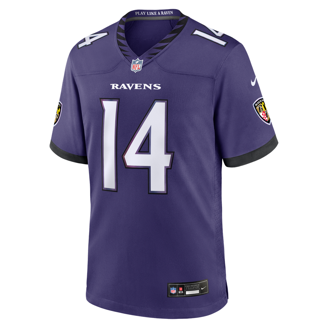 Kyle Hamilton Baltimore Ravens Nike Team Game Official Jersey - Purple