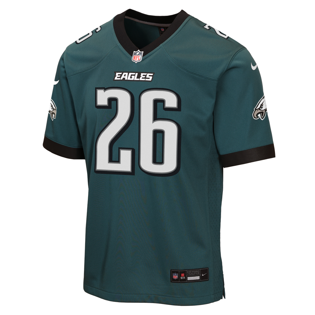 Saquon Barkley Philadelphia Eagles Nike Youth Team Game Official Jersey - Midnight Green