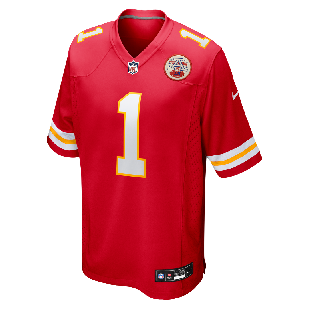 Number 1 Dad Kansas City Chiefs Nike Game Official Jersey - Red