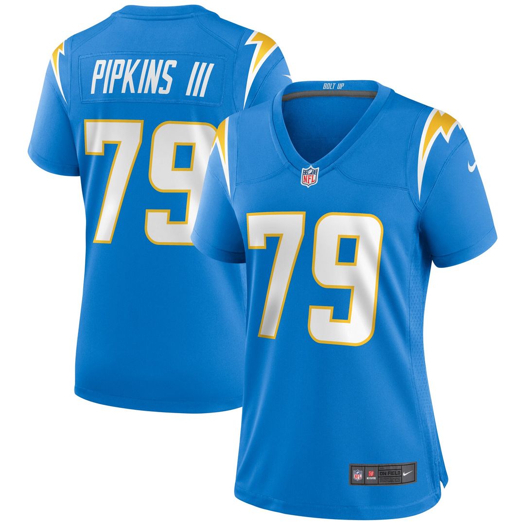Trey Pipkins III Los Angeles Chargers Nike Women's Game Official Jersey - Powder Blue