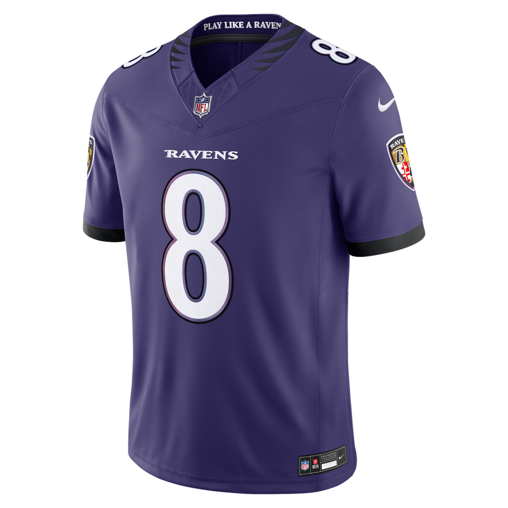 Lamar Jackson Baltimore Ravens Nike Vapor F.U.S.E. Stitched Limited Official Jersey - Purple