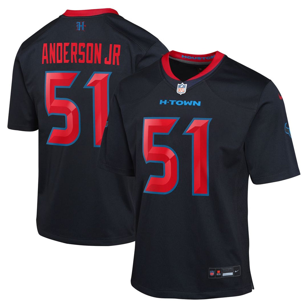 Will Anderson Jr. Houston Texans Nike Youth Game Official Jersey - Navy