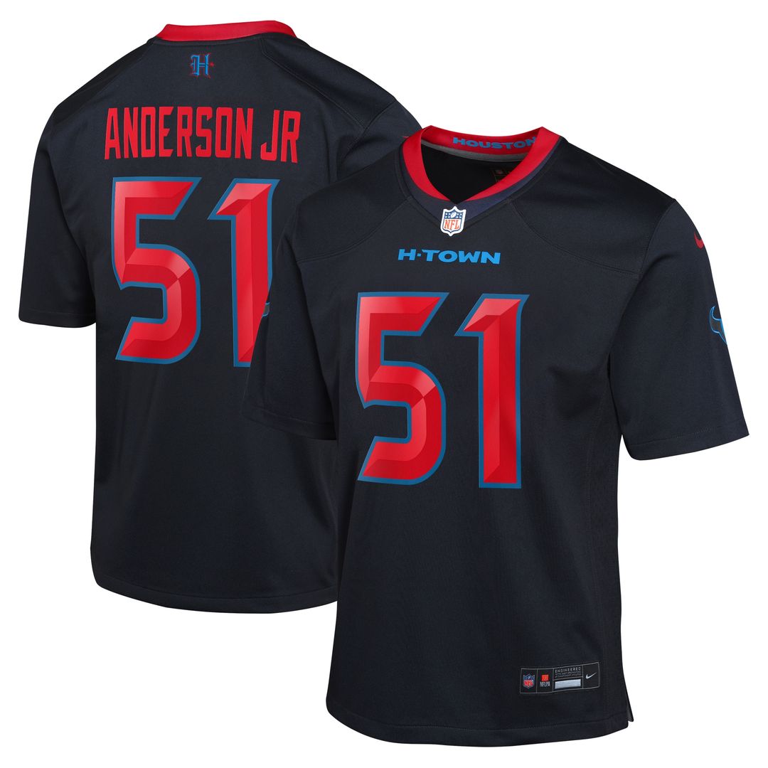 Will Anderson Jr. Houston Texans Nike Youth Game Official Jersey - Navy