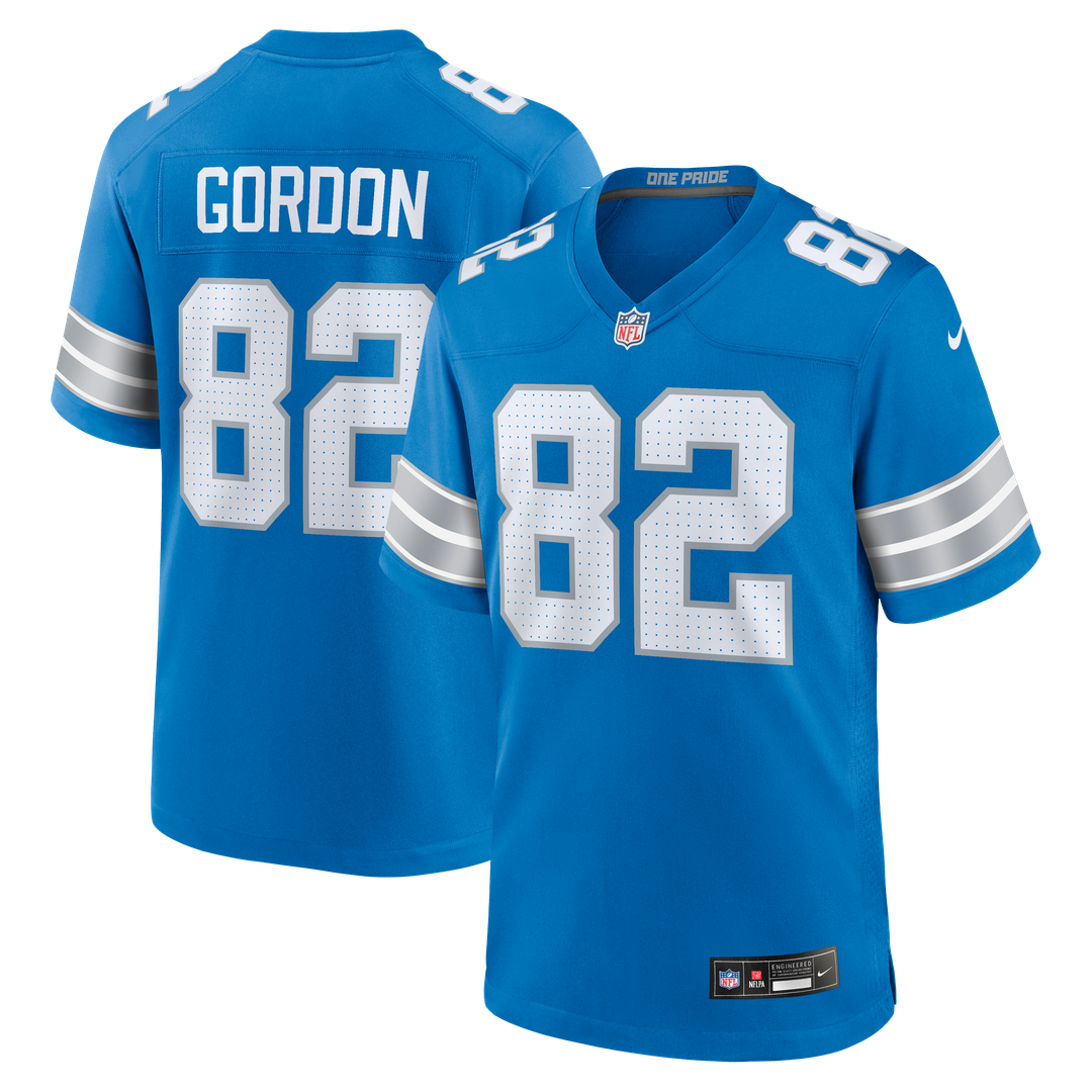 Thomas Gordon Detroit Lions Nike Team Game Official Jersey -  Blue