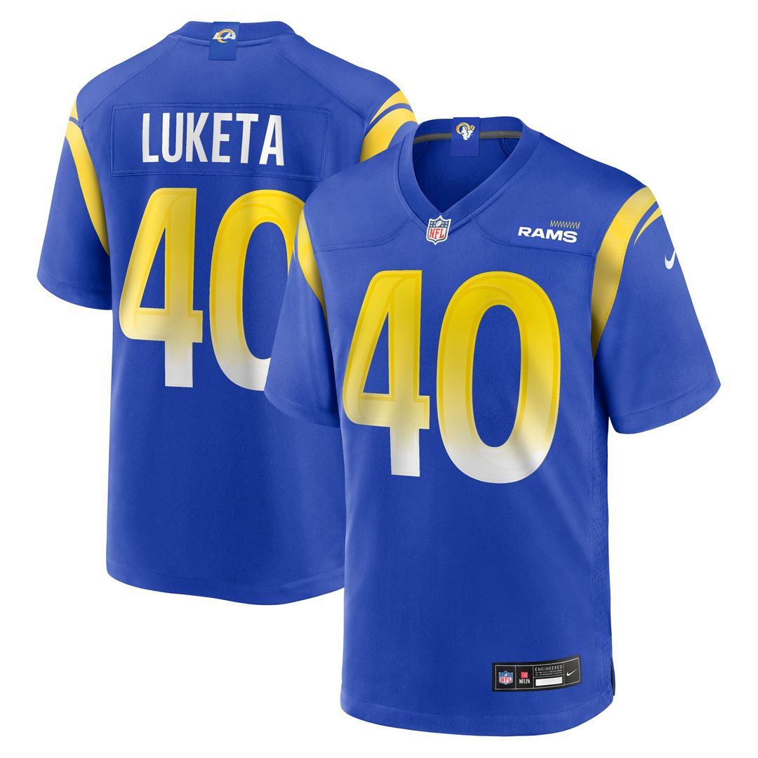 Jesse Luketa Los Angeles Rams Nike Team Game Jersey - Royal