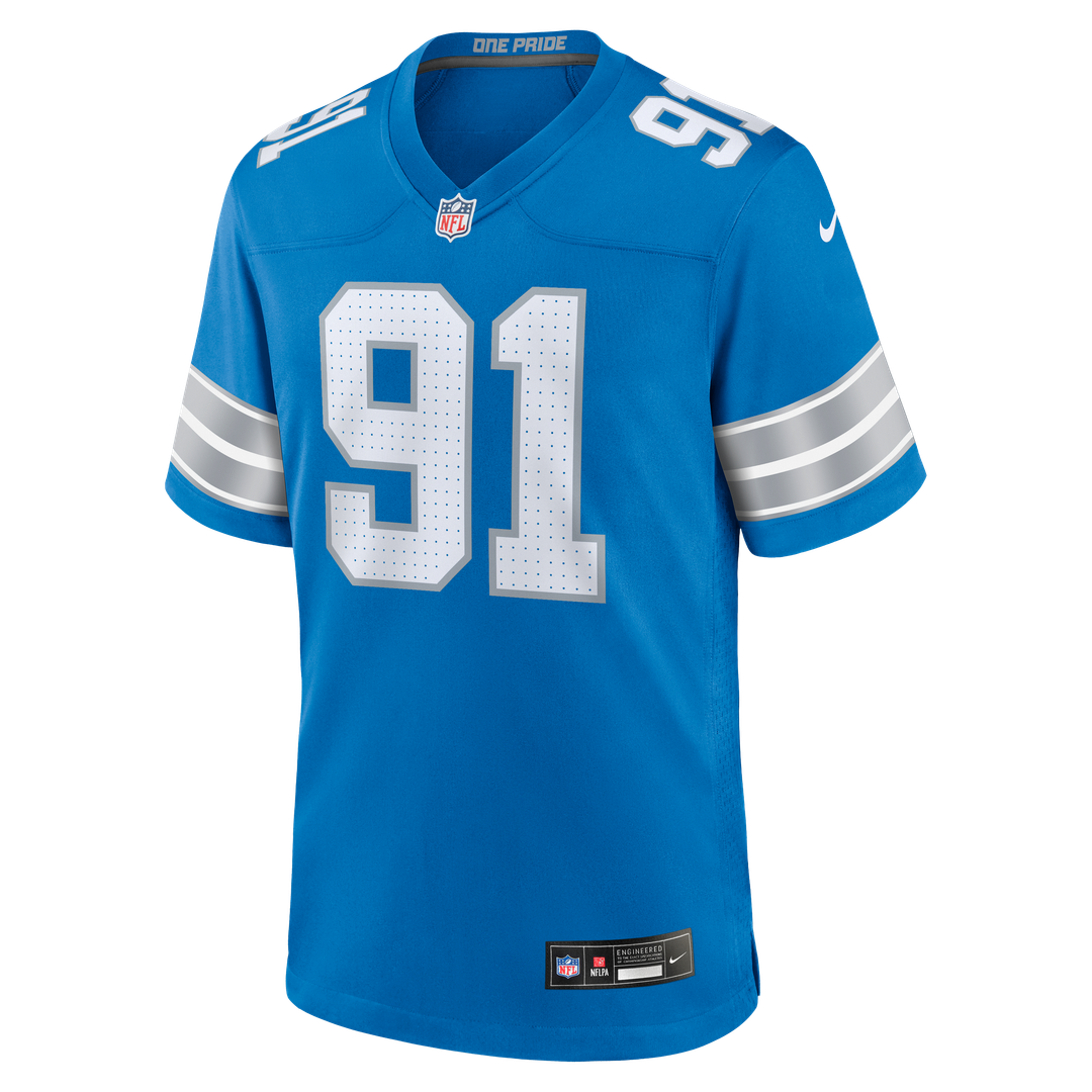 Tyleik Williams Detroit Lions Nike Team Game Official Jersey -  Blue