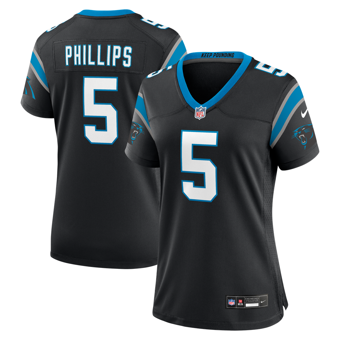 Jaelan Phillips Carolina Panthers Nike Women's Team Game Jersey - Black
