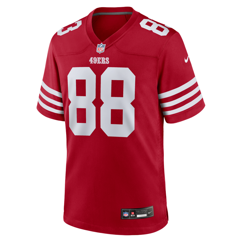 Jake Tonges San Francisco 49ers Nike Team Game Official Jersey -  Scarlet