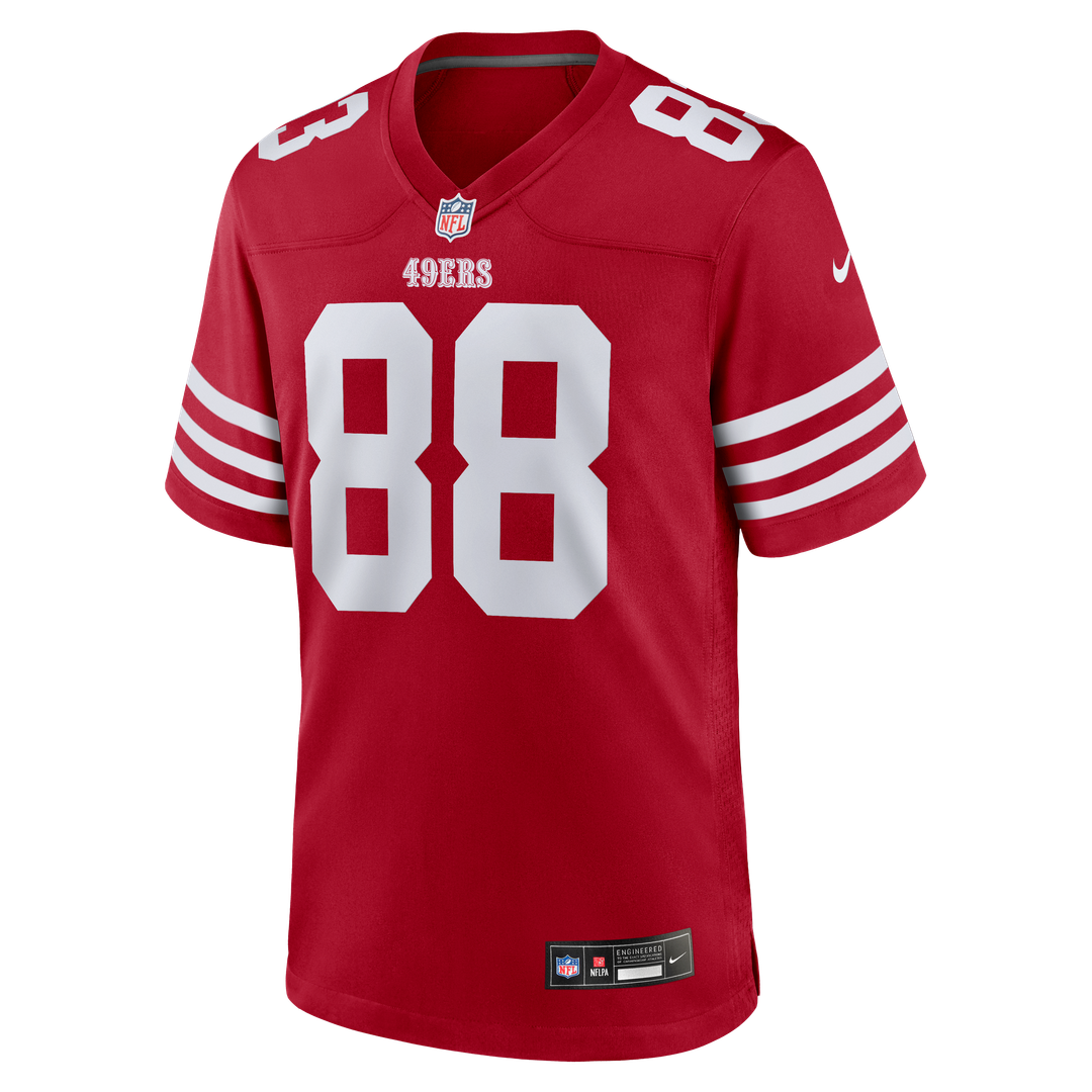 Jake Tonges San Francisco 49ers Nike Team Game Official Jersey -  Scarlet