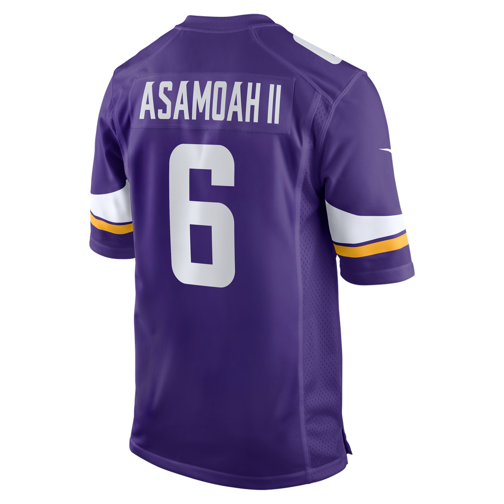 Brian Asamoah II Minnesota Vikings Nike  Game Official Jersey -  Purple
